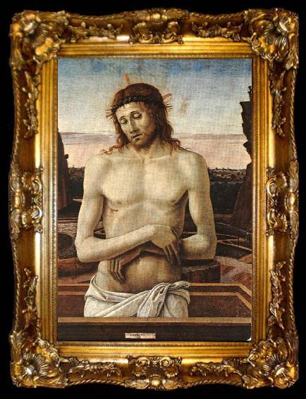 framed  BELLINI, Giovanni Dead Christ in the Sepulchre (Pieta), ta009-2